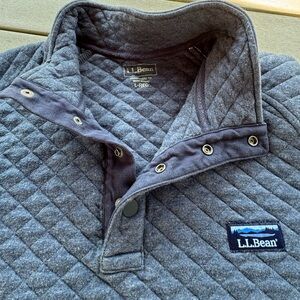 L.L. Bean Men's Charcoal Quilted Shirt Jacket